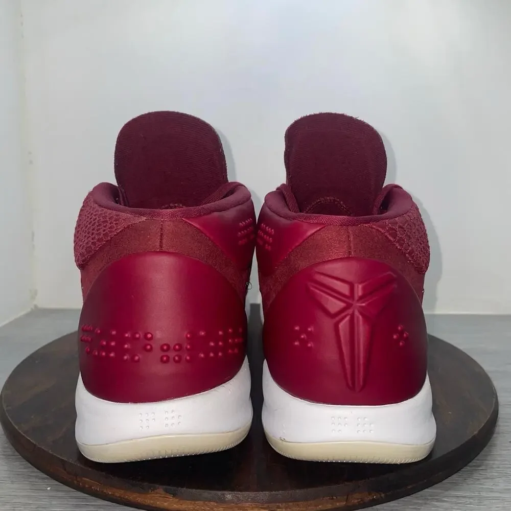 Nike Kobe Bryant AD Dark Red White Basketball Shoes Sneakers 942521-602 Size 15
